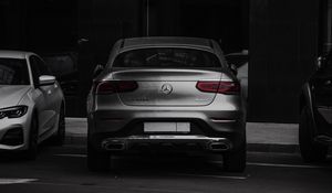 Preview wallpaper mercedes glc 220d, mercedes, car, rear view