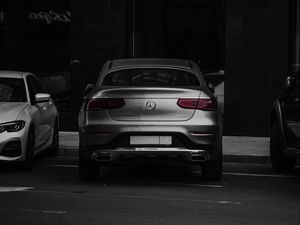 Preview wallpaper mercedes glc 220d, mercedes, car, rear view