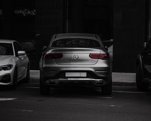 Preview wallpaper mercedes glc 220d, mercedes, car, rear view