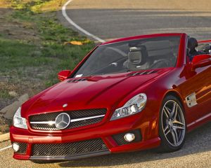 Preview wallpaper mercedes sl 63 amg, mercedes, convertible