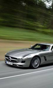 Preview wallpaper mercedes, sls 63, amg, boost, acceleration, speed