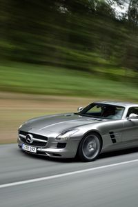 Preview wallpaper mercedes, sls 63, amg, boost, acceleration, speed