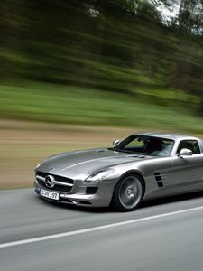 Preview wallpaper mercedes, sls 63, amg, boost, acceleration, speed