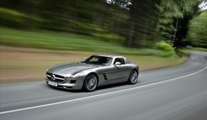 Preview wallpaper mercedes, sls 63, amg, boost, acceleration, speed