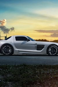 Preview wallpaper mercedes sls, black series, renntech