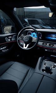 Preview wallpaper mercedes, steering wheel, interior, seat