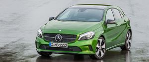 Preview wallpaper mercedes-benz, a 250, w176, green, front view