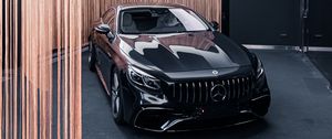 Preview wallpaper mercedes-benz amg 63 s, mercedes, car, black, supercar