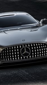 Preview wallpaper mercedes-benz amg, mercedes, gray, stylish