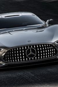 Preview wallpaper mercedes-benz amg, mercedes, gray, stylish