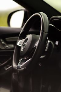 Preview wallpaper mercedes-benz c300 amg, mercedes, car, salon, interior, steering wheel, control panel