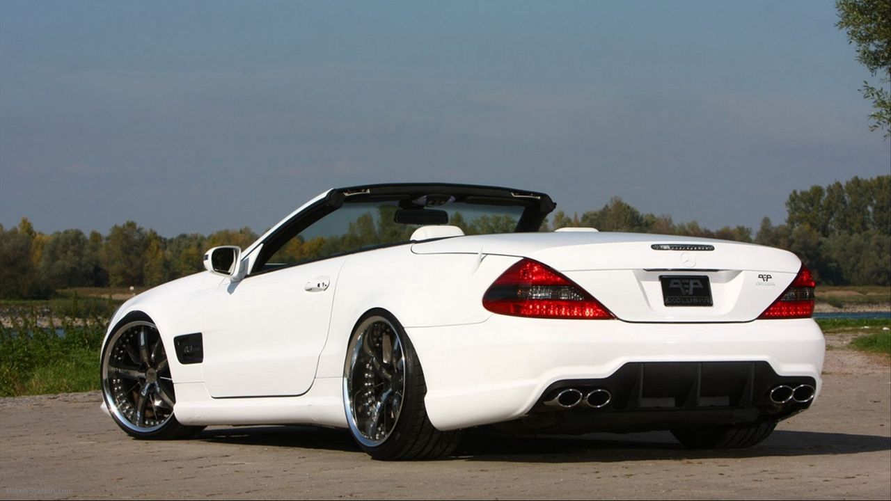 Wallpaper mercedes-benz, cabriolet, white, side view