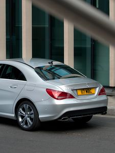 Preview wallpaper mercedes-benz, cla 180, rear view, silver