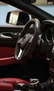 Preview wallpaper mercedes-benz cls 63 amg, mercedes, steering wheel, salon, car