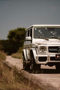 Preview wallpaper mercedes-benz g 63 amg, mercedes, car, suv, white, front view