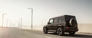 Preview wallpaper mercedes-benz, g-klasse, w463, black, rear view