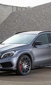 Preview wallpaper mercedes-benz, gla-class, x156, silver, side view