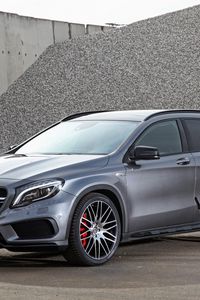 Preview wallpaper mercedes-benz, gla-class, x156, silver, side view