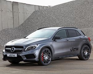 Preview wallpaper mercedes-benz, gla-class, x156, silver, side view