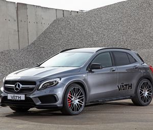 Preview wallpaper mercedes-benz, gla-class, x156, silver, side view