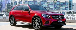 Preview wallpaper mercedes-benz, glc-class, x253, red, side view