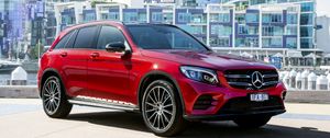 Preview wallpaper mercedes-benz, glc-class, x253, red, side view