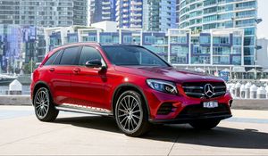 Preview wallpaper mercedes-benz, glc-class, x253, red, side view