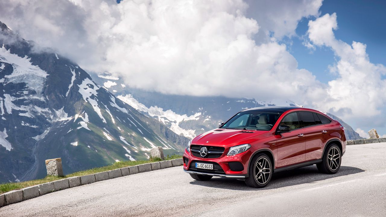Wallpaper mercedes-benz, gle 450, amg, 4matic, coupe, red