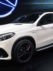 Preview wallpaper mercedes-benz gle, coupe, 2016, white, side view