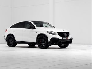 Preview wallpaper mercedes-benz, gle-class, brabus, amg, white, side view