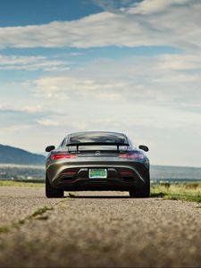 Preview wallpaper mercedes-benz, gts, rear view