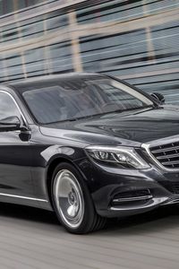 Preview wallpaper mercedes-benz, maybach, s-class, x222, side view