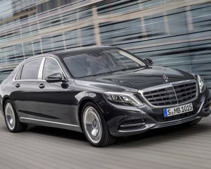Preview wallpaper mercedes-benz, maybach, s-class, x222, side view