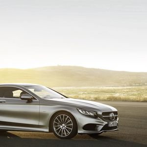 Preview wallpaper mercedes-benz, s-class, coupe, side view, silver