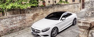 Preview wallpaper mercedes-benz, s-class, coupe, white