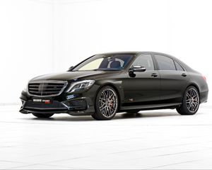 Preview wallpaper mercedes-benz, s-class, w222, black, side view