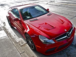 Preview wallpaper mercedes-benz sl65 amg, mercedes-benz, red, auto