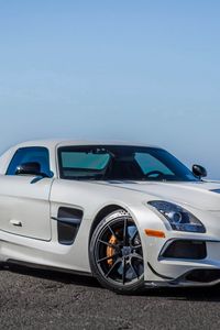 Preview wallpaper mercedes-benz, sls, amg, black series