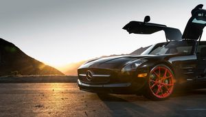 Preview wallpaper mercedes-benz, sls, klassen, side view