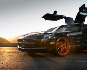 Preview wallpaper mercedes-benz, sls, klassen, side view