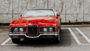 Preview wallpaper mercury cougar, car, retro, front view