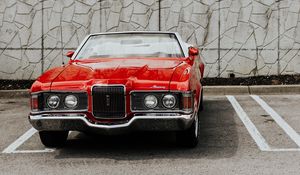 Preview wallpaper mercury cougar, car, retro, front view