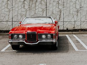 Preview wallpaper mercury cougar, car, retro, front view