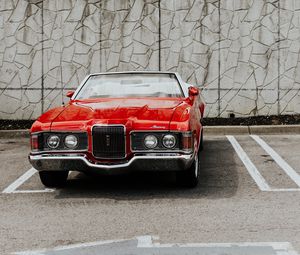 Preview wallpaper mercury cougar, car, retro, front view