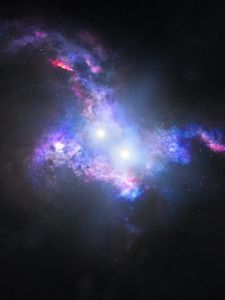 Preview wallpaper merging quasar, glow, space, nebula