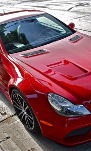 Preview wallpaper mersedes-benz sl65 amg, auto, car, cars, red