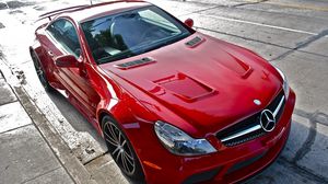 Preview wallpaper mersedes-benz sl65 amg, auto, car, cars, red