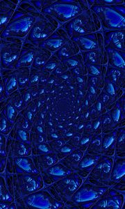 Preview wallpaper mesh, blue, rotation, fractal, shape