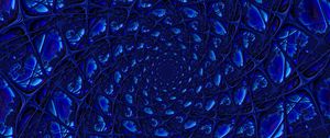 Preview wallpaper mesh, blue, rotation, fractal, shape