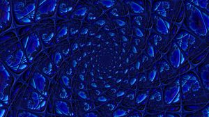 Preview wallpaper mesh, blue, rotation, fractal, shape